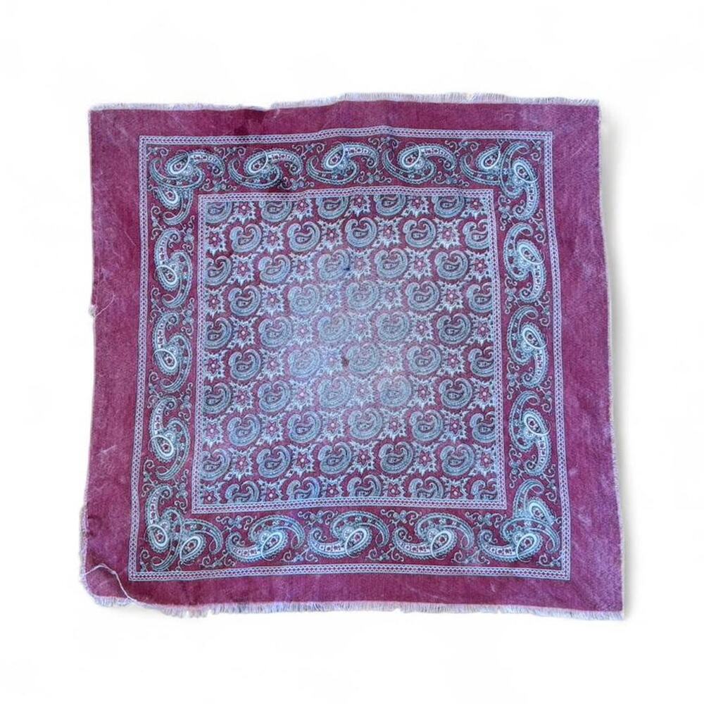 Vintage paisley bandana in a